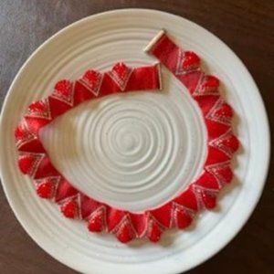 HANDMADE BEADED 19" NECKLACE NEW